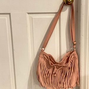 Pink Fringe Bag for Sale